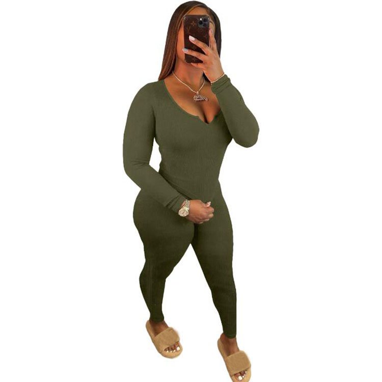 custom women bank 2 piece sets women clothing fall 2022 V Neck two piece women's sets