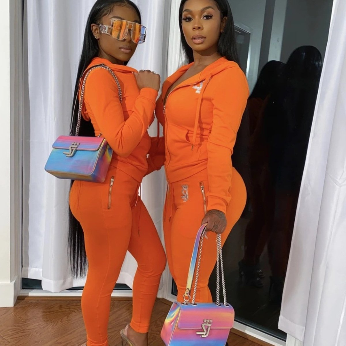 Casual Street Style New Women's Hoodie Casual Sportswear 2 Pieces Set Sport Plus Size Wear For Lady