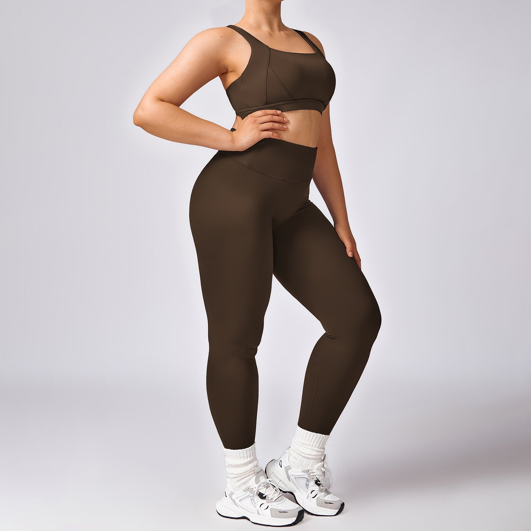 YIYI Summer Soft Fabrics Gym Fitness Set Cloud Feeling Workout Athletic Sets Quick Dry Plus Size Comfortable Yoga Set For Women