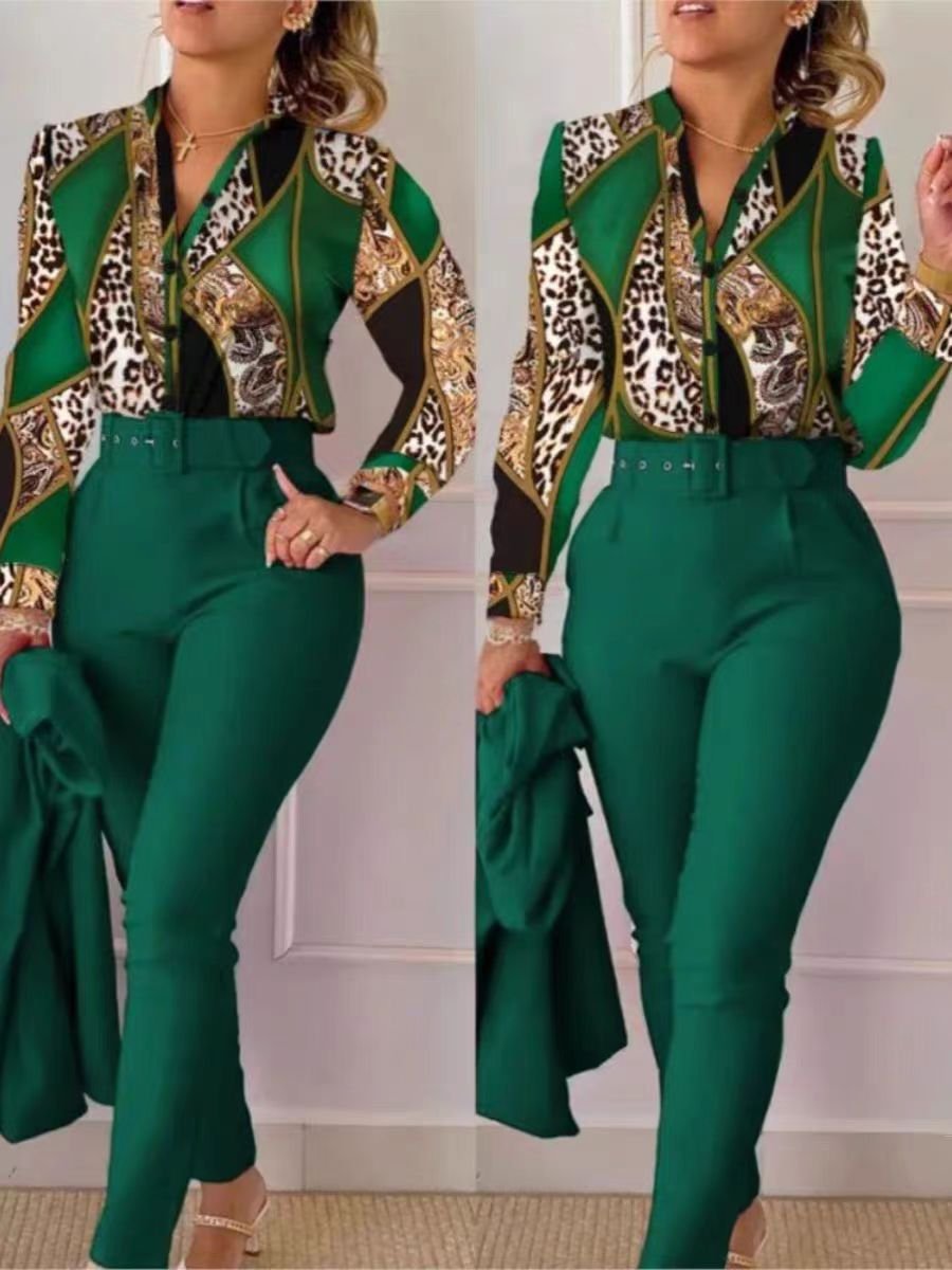 Spring Long Sleeve Fashion Casual Set fashion Women's two-piece set