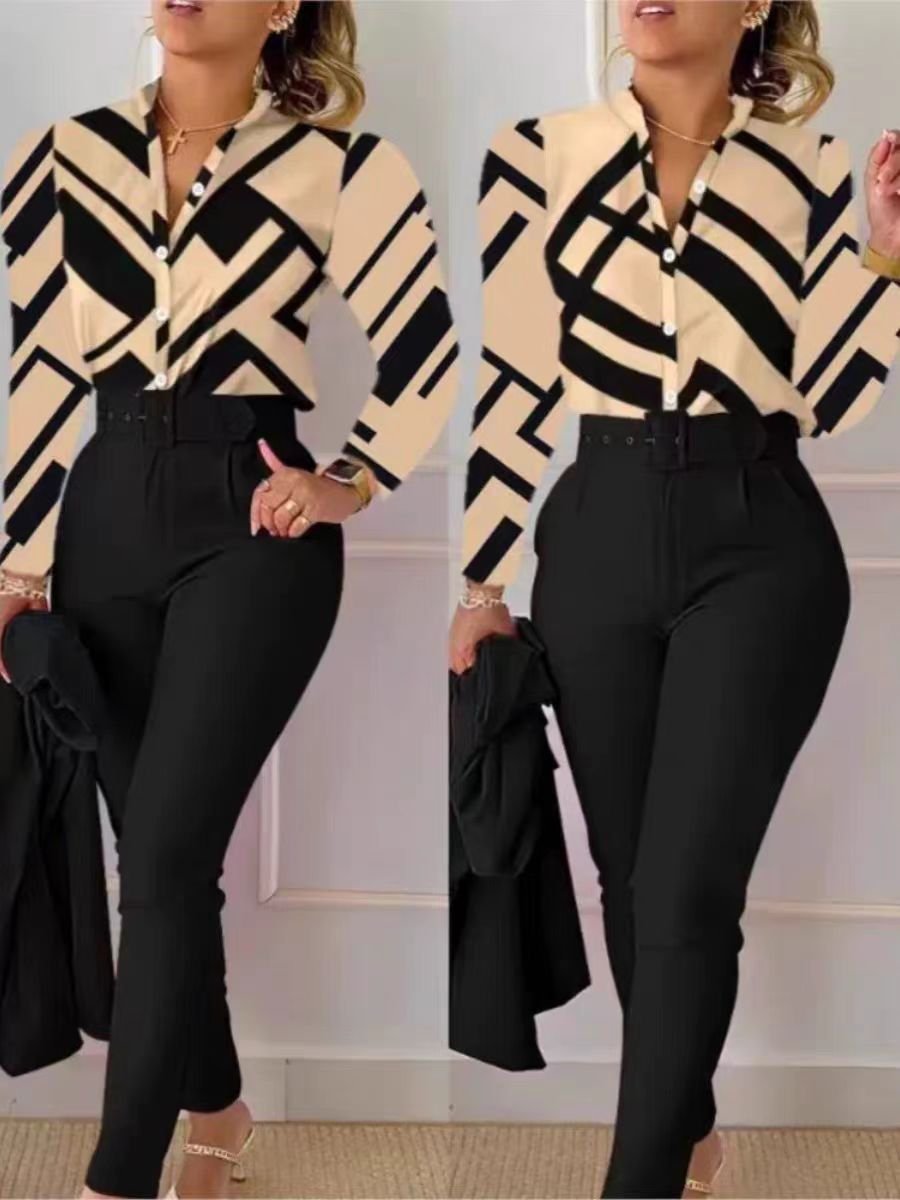 Spring Long Sleeve Fashion Casual Set fashion Women's two-piece set