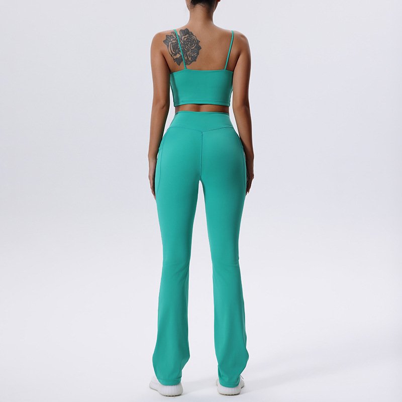 Ropa Deportiva Athleisure Top Deport African Print Gym Wear Anti Cellulite Legging Workout Set 2 Pc Yoga Set