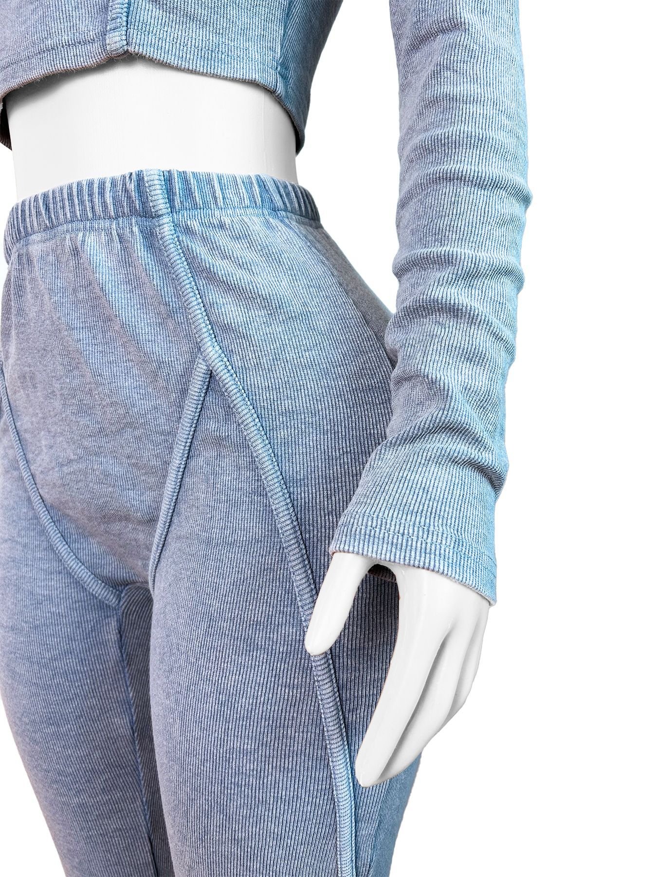 Autumn women clothing autumn wear cotton tracksuit set womens leggings and top ribbed women's sets