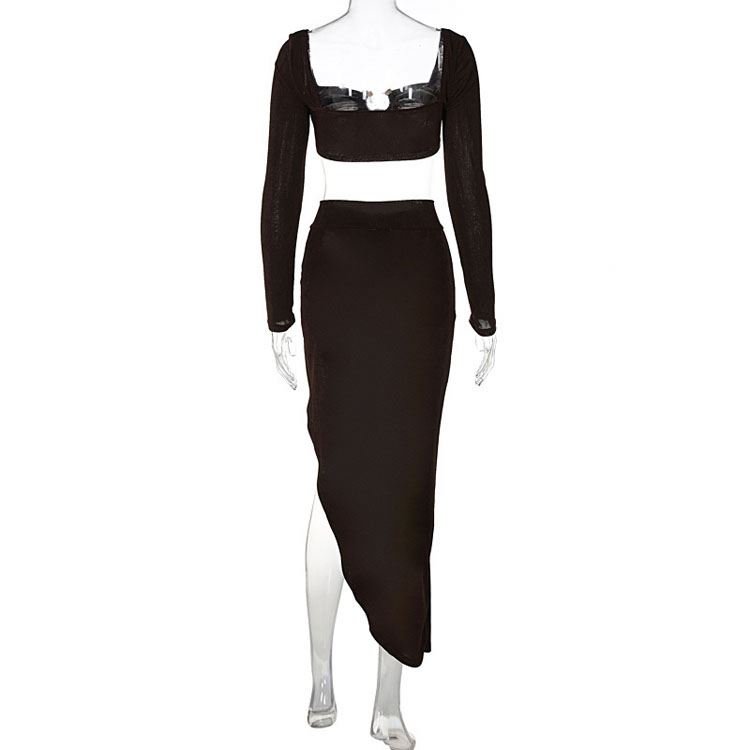 2024 New Women's Casual Velvet Dress Sexy Club Two-Piece Set with Halter Backless for Party XS Size Winter Fashion Print