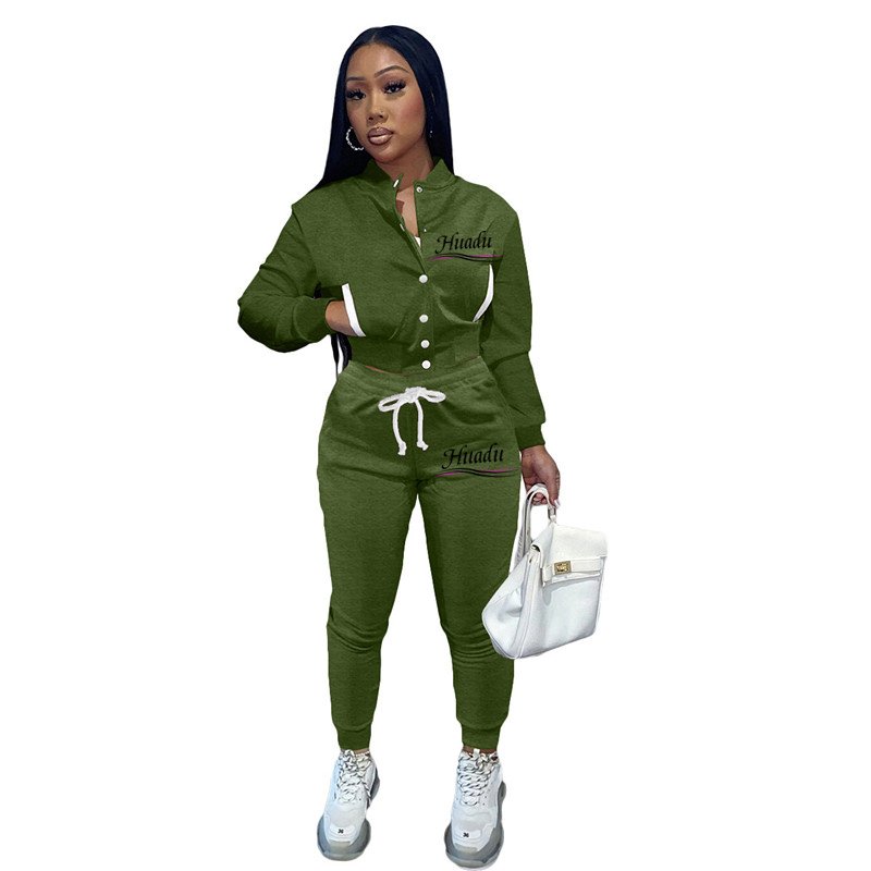 Wholesale Clothing Vendor New Arrival Two Piece Fashion Casual Jogger Sports Tight Women's Sets