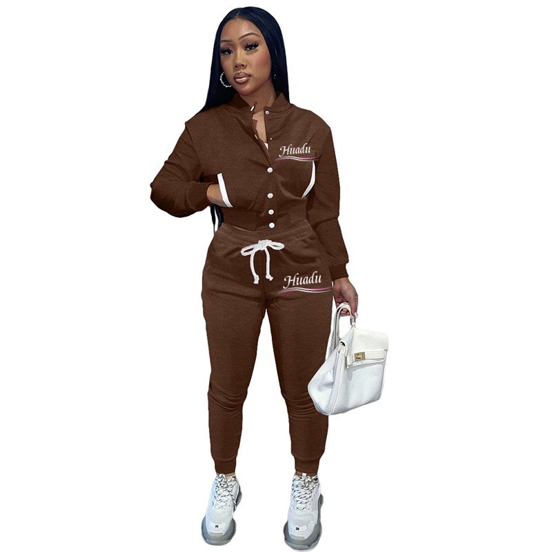 Wholesale Clothing Vendor New Arrival Two Piece Fashion Casual Jogger Sports Tight Women's Sets