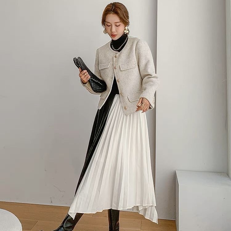 Custom New Arrivals Winter and Autumn Long-Sleeved Wool Coats for Ladies Women