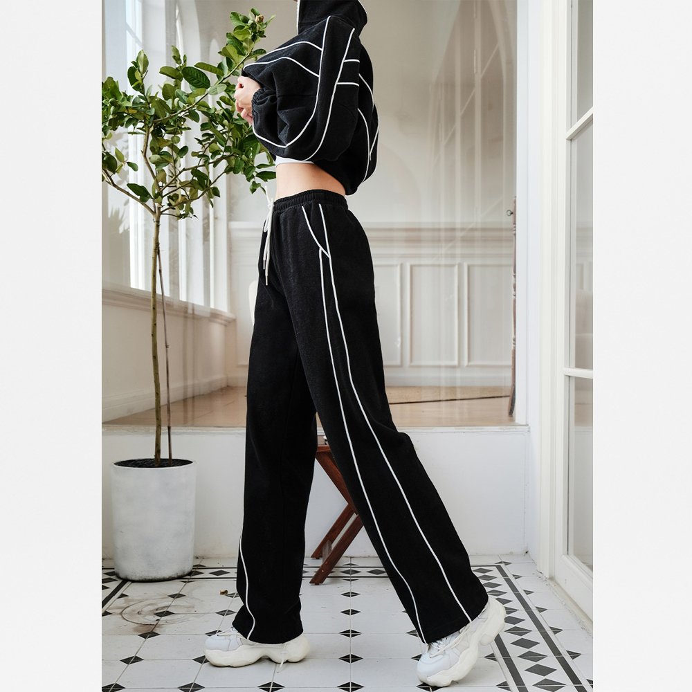 Women tracksuit sweatsuit set casual 2 piece jogger set women fleece custom women's sets