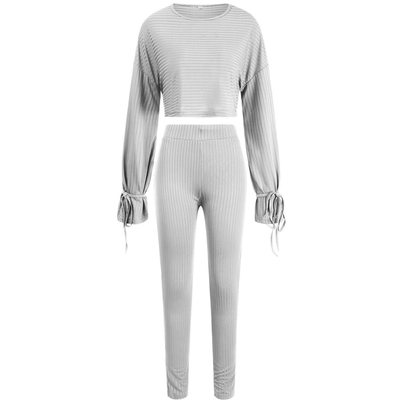Women Casual Tracksuit 2 Piece Jacket and Elastic Waist Women Tracksuit Sets