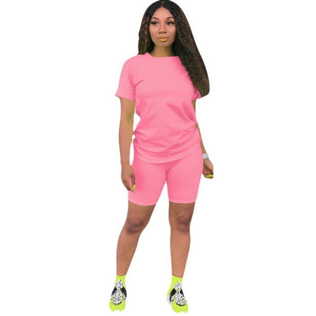 Fashion Women'S Two Piece Set 2024 New Model Solid Sport Set Casual Two Piece Set