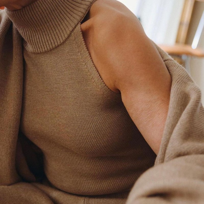 Women's Sweaters Cardigan Sweater Coat Knit Women Custom Plus Size Knitted Autumn Knitted Cardigan High Lapel Three Piece Set