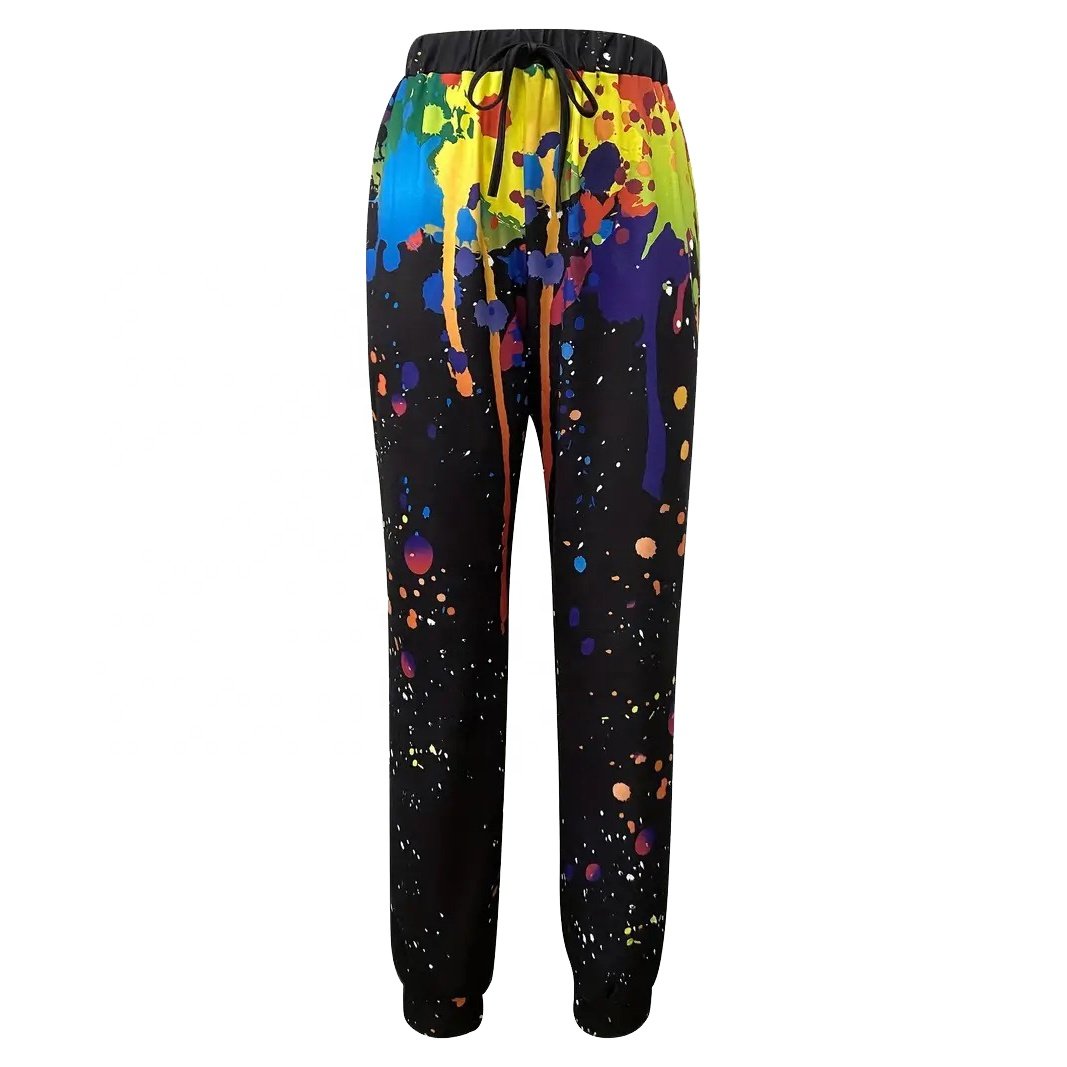 New Design Street Style Tie Dye Cropped Hoodie and Jogger set For Women Women's Clothing Outdoor Fashion Printed 2 Piece Sets