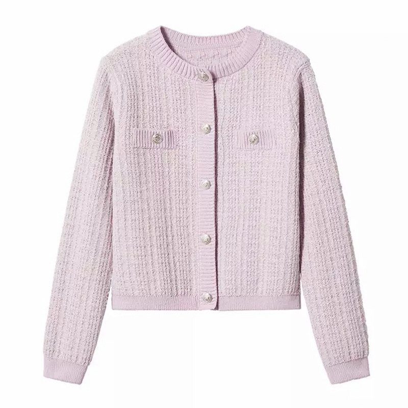 OEM&ODM new arrivals custom knitwear dress suit pure color cardigan women's sweater dress for 2 piece