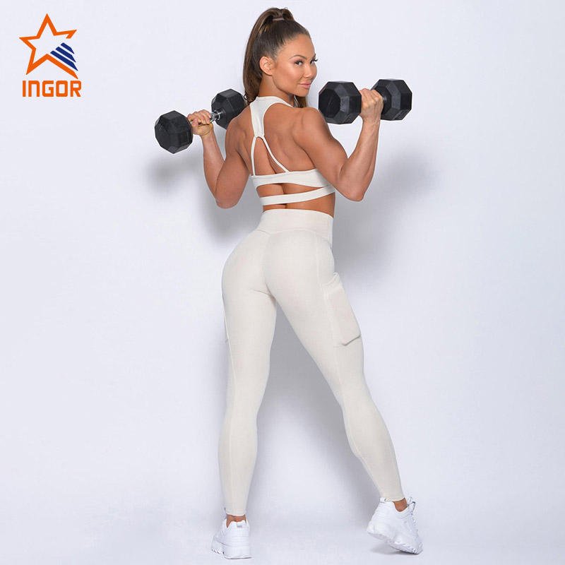 Custom Active Women Yoga Fitness Workout Yoga Sports Bra Short Sets Gym Fitness Sets