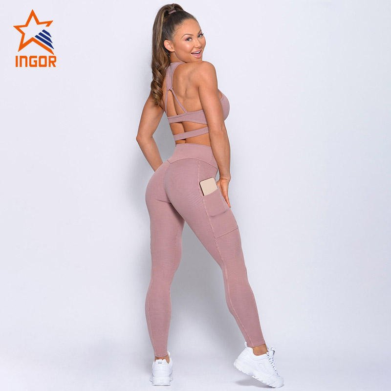 Custom Active Women Yoga Fitness Workout Yoga Sports Bra Short Sets Gym Fitness Sets