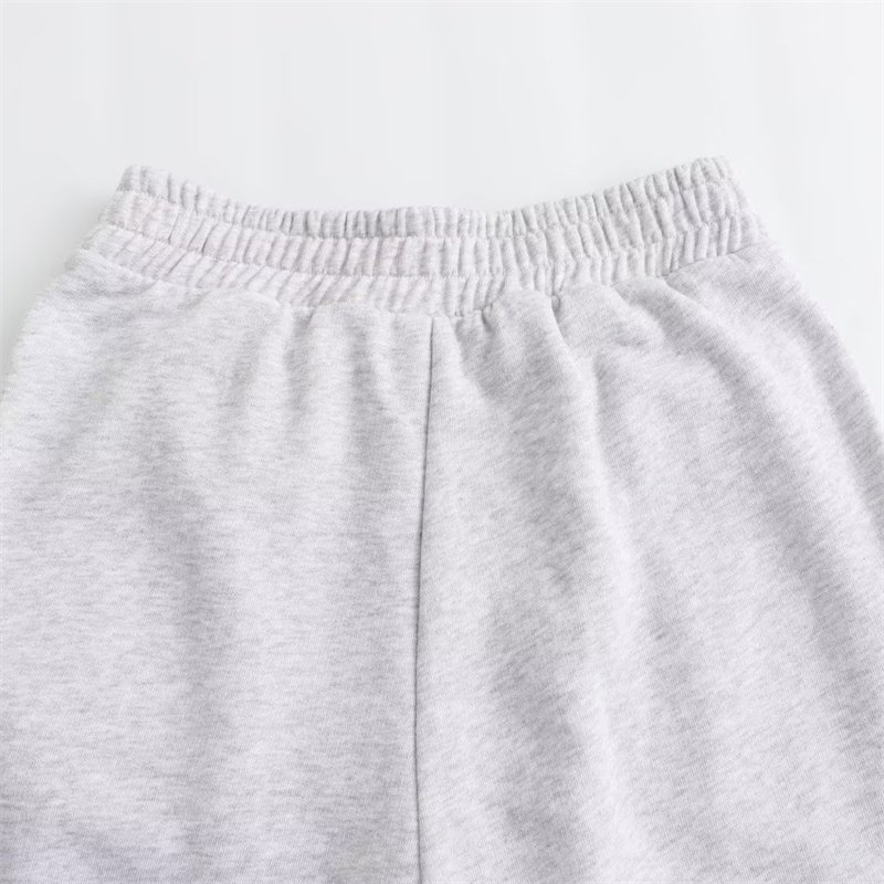 TAOP&ZA Women's 2023 Autumn New Loose Denim Splicing High Waist Casual Elastic Waist Jogging Pants 0085845 0085844