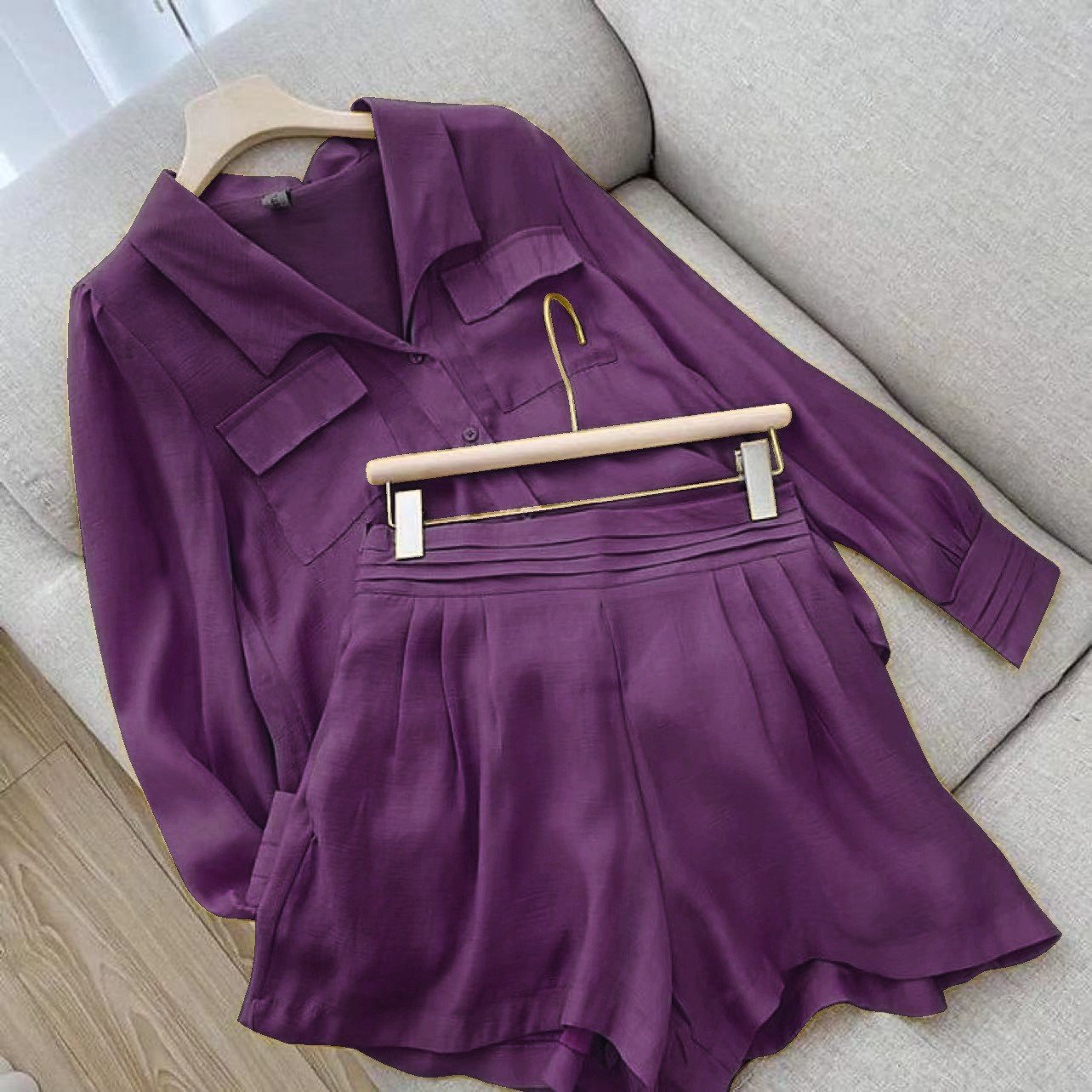 Wholesale Customized Logo High Quality Wholesale 2 Pieces loungewear women sets Blouse And Shorts women's sets 2 piece set women