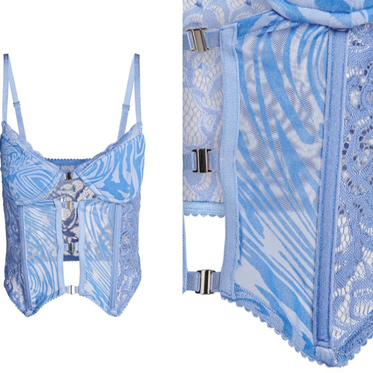 Women's Sexy Pattern Casual Hole Lace Hollow Out Summer Set clothes for ladies spaghetti strap bra set luxury clothing