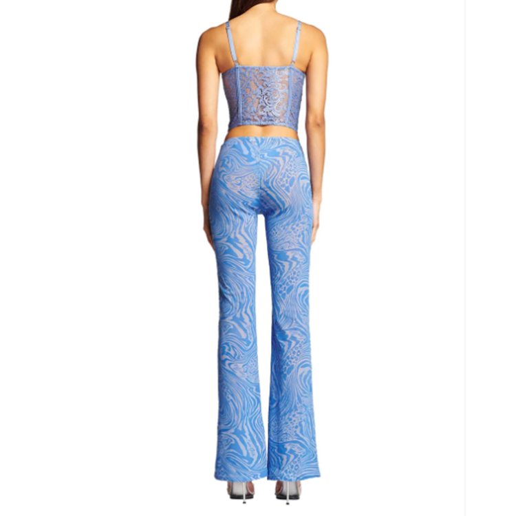 Women's Sexy Pattern Casual Hole Lace Hollow Out Summer Set clothes for ladies spaghetti strap bra set luxury clothing