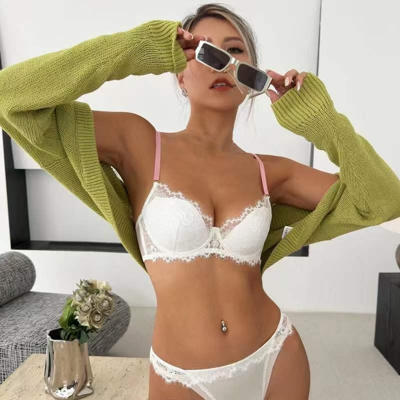 New Arriving Ladies Lingerie Set Women Sexy Soft Bra Panty Sets Adjustable Strap Romantic Push Up Bra Women Fashion Underwear
