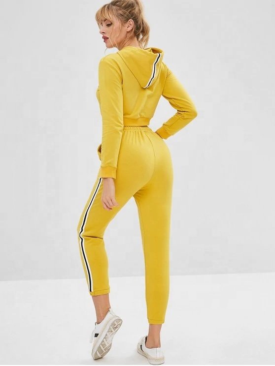 KY Custom High Quality Women's Tracksuit Set Hoodie and Jogging Pants for Training Sportswear for Women