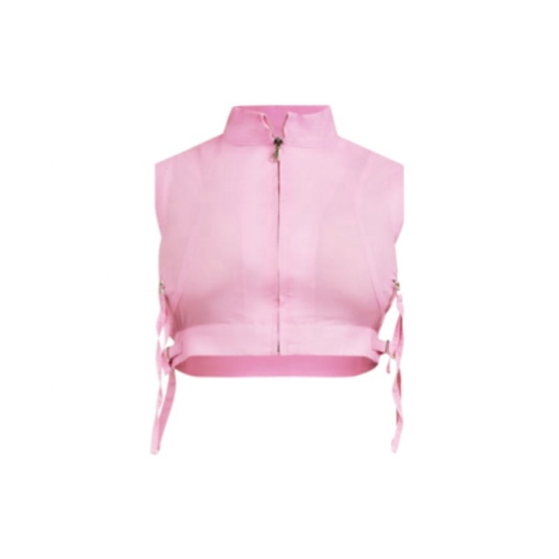 KY Tie Knot Compression Shirt Sleeveless Cargo Femme Pink 2 Piece Set Women