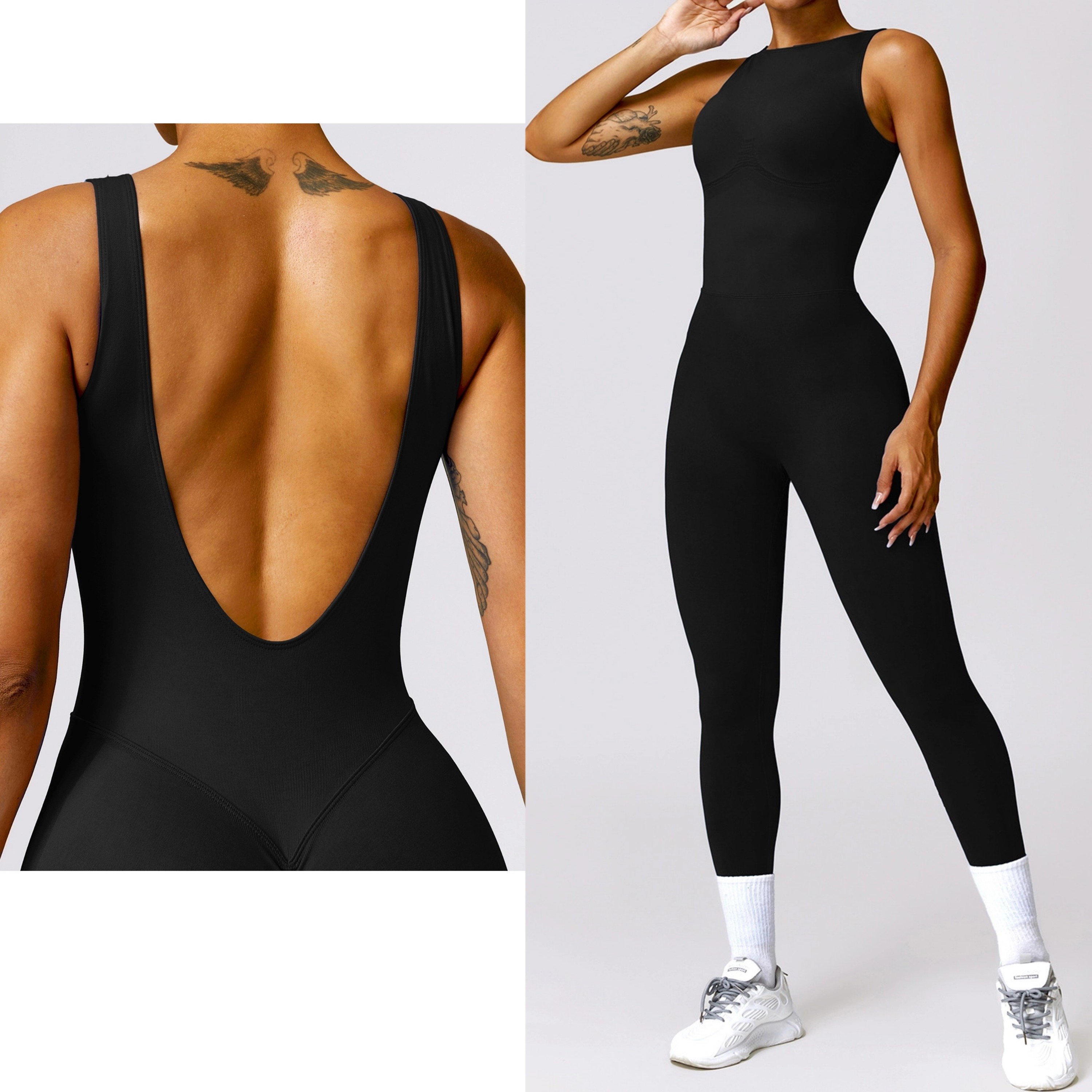 2024 Custom Activewear Fitness Sports Clothing Plus Size XL Fitness Workout Gym Set Yoga One Piece Sets Women