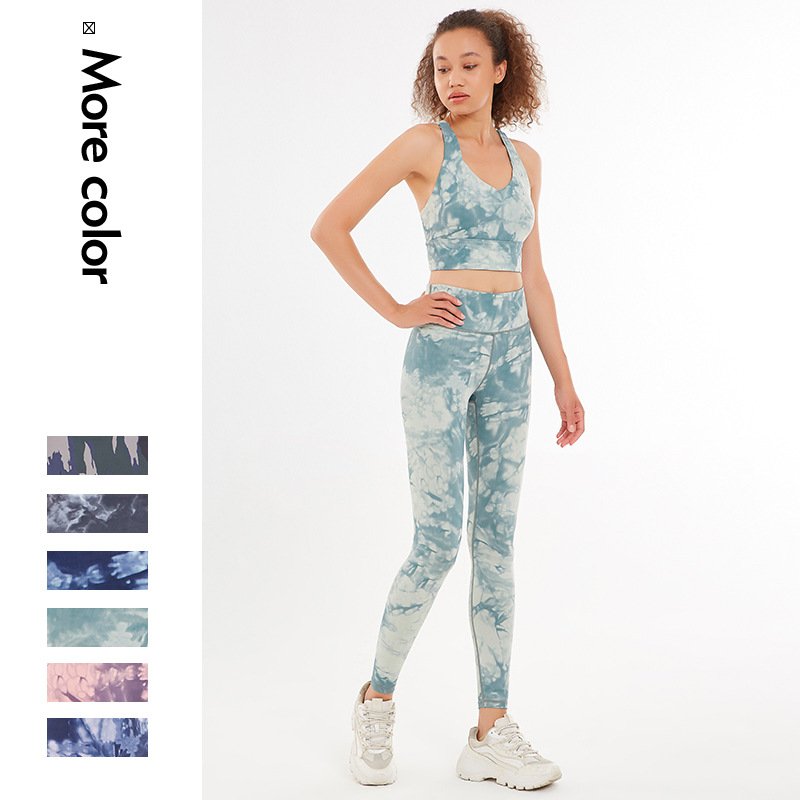 Custom Logo Plus Size Two Piece Sportswear Gym Fitness Sets Activewear Suit Sports Bra Leggings Printed Women Yoga Sets