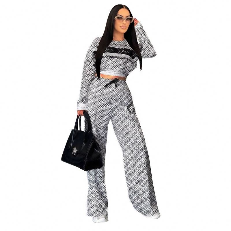 New Arrival Designer Clothes Famous Brands Trendy Boutique Loungewear Women Sets Women's Two Piece Set Women's Clothing Winter