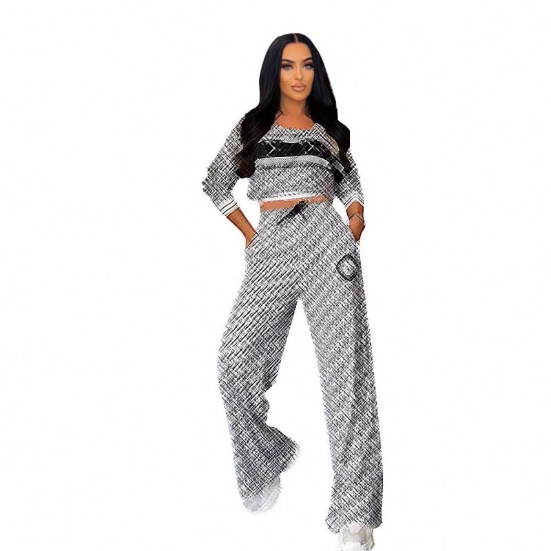 New Arrival Designer Clothes Famous Brands Trendy Boutique Loungewear Women Sets Women's Two Piece Set Women's Clothing Winter