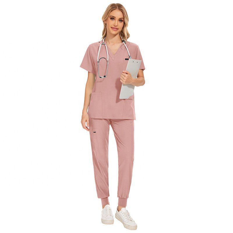 High Elastic Men women Nurse Uniform Hospital Nurse Doctor Uniform Scrub Suits Tops Jogger Pants Medical Scrubs Uniforms sets