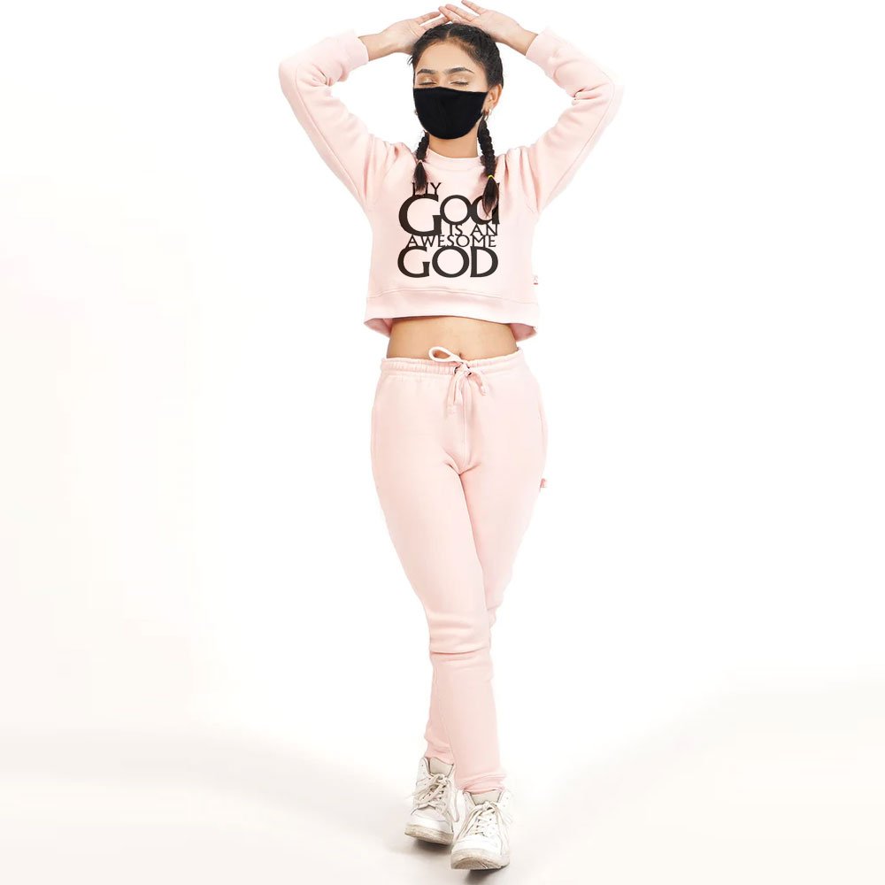 Good Price Ladies Cotton High Street Fashion Straight Set Pockets Zipper Crop Top Women Clothing Winter Sets For Girls