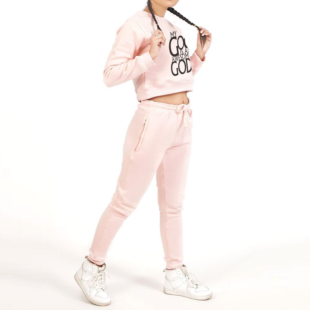 Good Price Ladies Cotton High Street Fashion Straight Set Pockets Zipper Crop Top Women Clothing Winter Sets For Girls