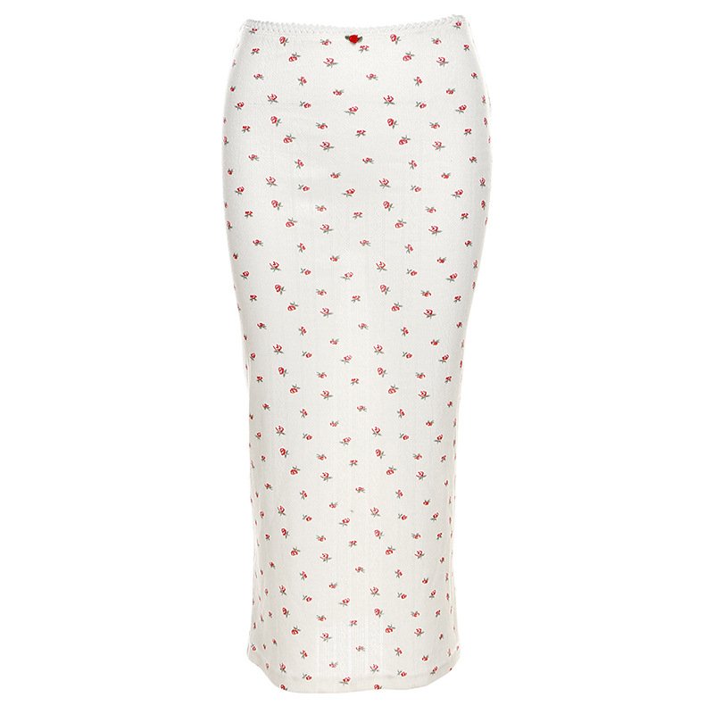 Women's Summer New Fashion Elegant Long-Sleeved Sheath Wrap Dress Printed Suspenders Slim Sheath Skirt Suit Backless Fabric