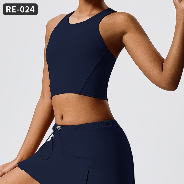 Hot Selling Elastic Waist Recycled Sports Tennis Plus Size Yoga Workout Sexy Girls Clothing Sets Gym Fitness Sets Women's Sets