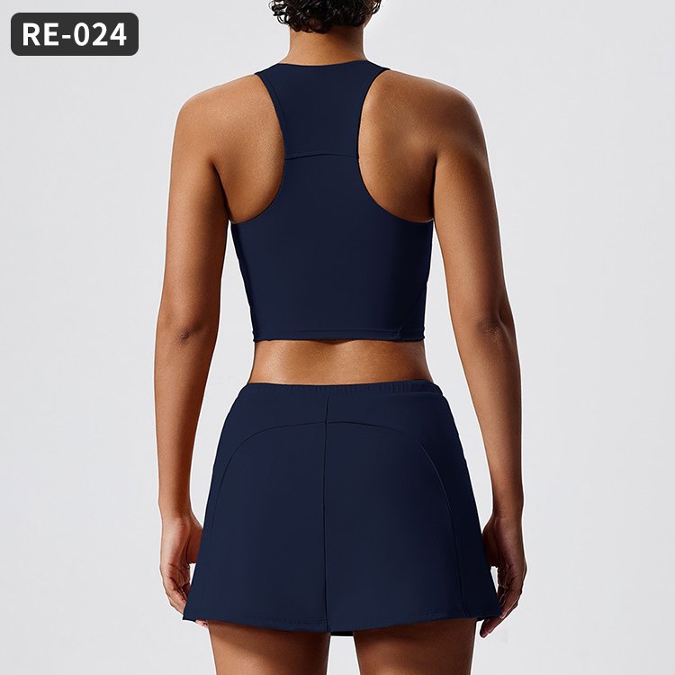 Hot Selling Elastic Waist Recycled Sports Tennis Plus Size Yoga Workout Sexy Girls Clothing Sets Gym Fitness Sets Women's Sets