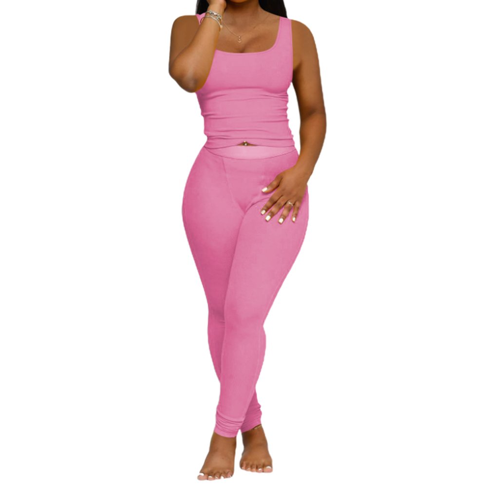 Women's Set Ladies Custom Logo Leggings and Top Set for Women