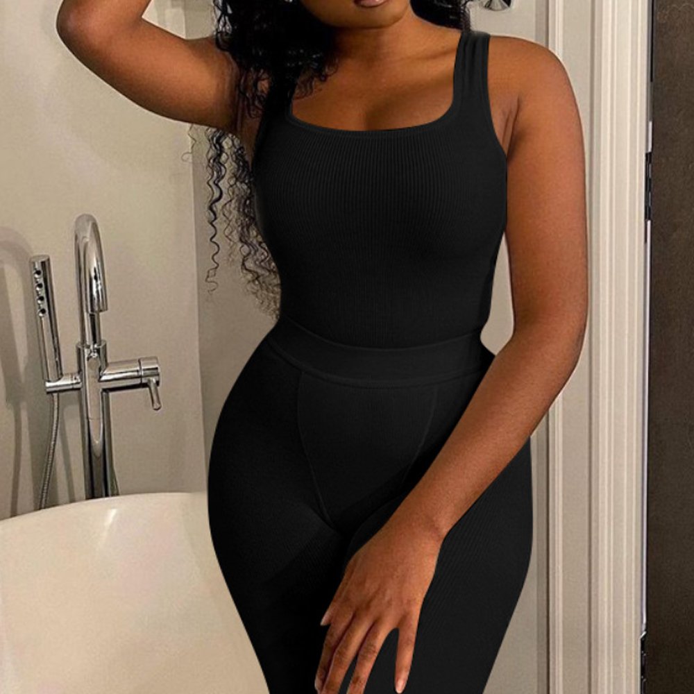 Women's Set Ladies Custom Logo Leggings and Top Set for Women