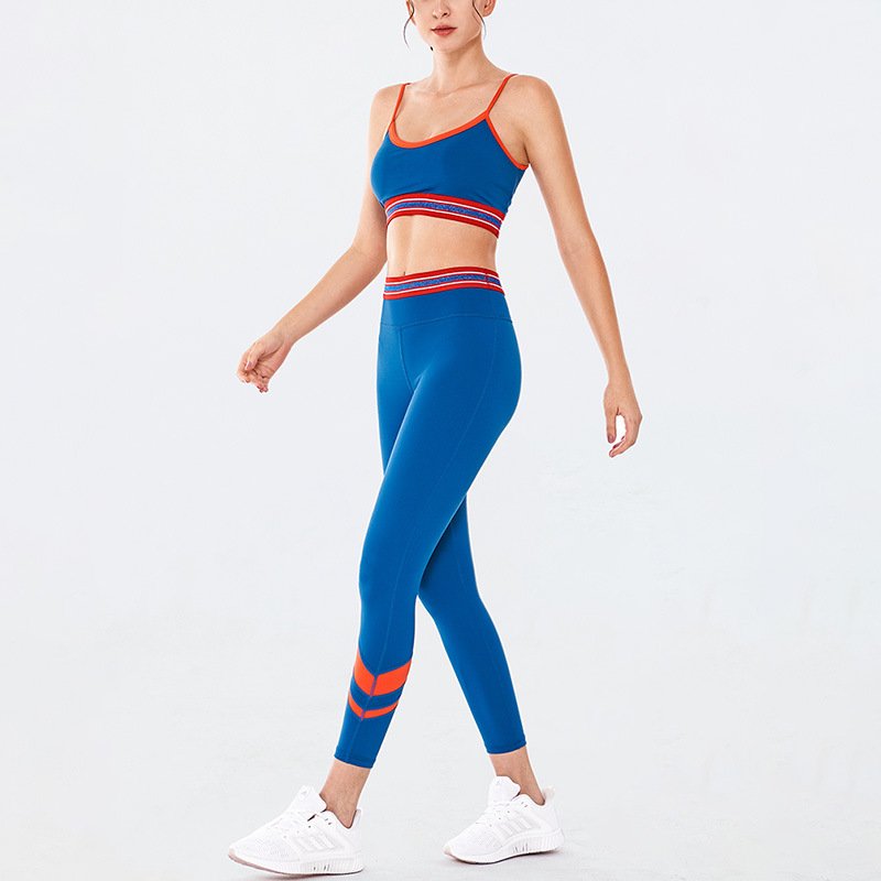 2024 Yoga Set Yoga Sets Longarms Fitness Women Gym Fitness Sets Elastic High Waist Butt-Lift Sports Suiit