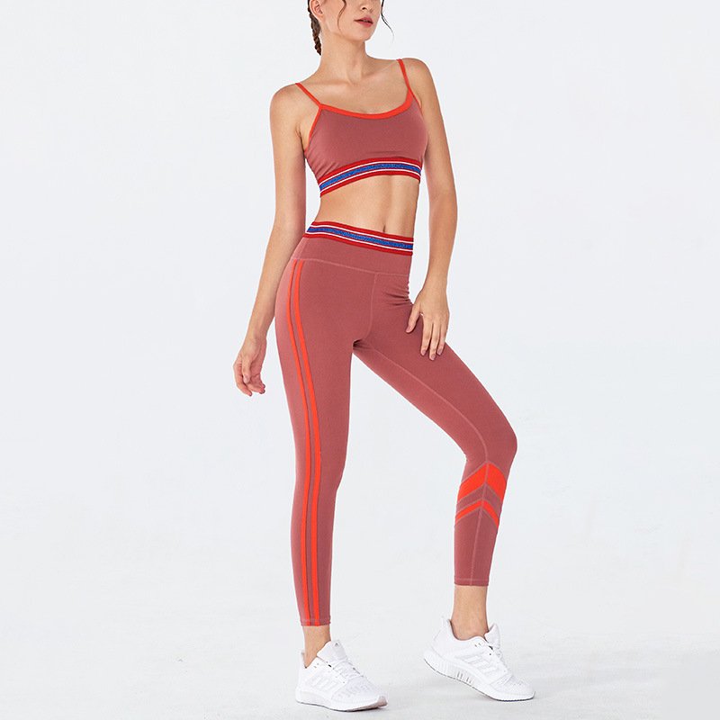 2024 Yoga Set Yoga Sets Longarms Fitness Women Gym Fitness Sets Elastic High Waist Butt-Lift Sports Suiit