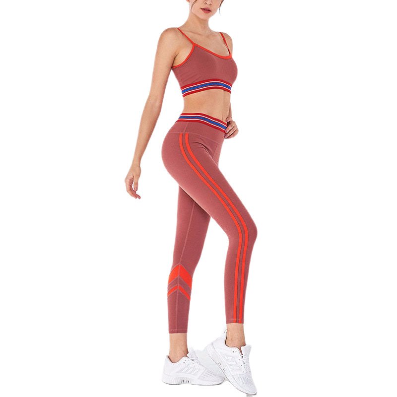 2024 Yoga Set Yoga Sets Longarms Fitness Women Gym Fitness Sets Elastic High Waist Butt-Lift Sports Suiit