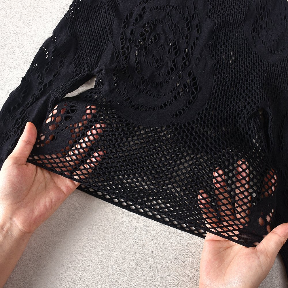 Hole Style Sexy Bodycon Women Sets Two Piece Pants Set Stretchy Skinny Mesh See Through Pants Suit Casual Women Two Piece Set