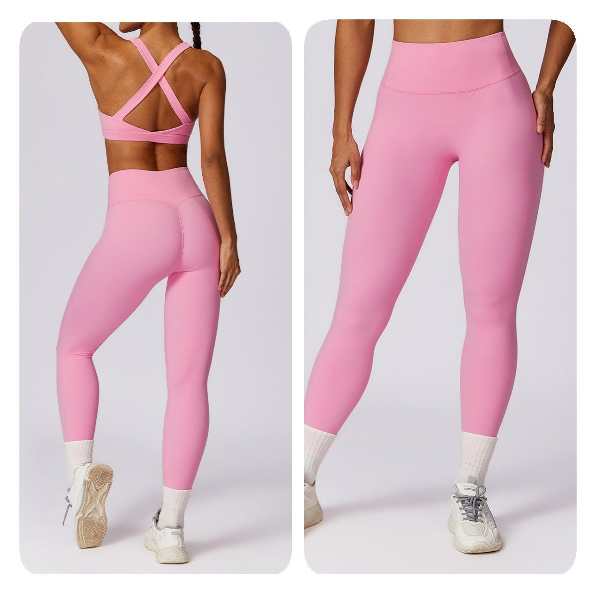 Custom logo Soft Skin Friendly Wholesale Workout High Impact Women 4 Piece Yoga Set Women's Sports Fitness Yoga Sets