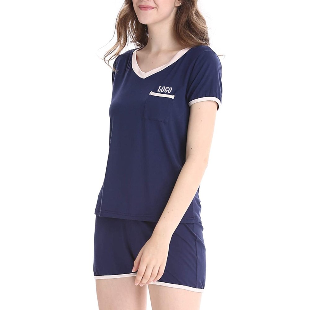 Plain color women twin sets summer season women twin set | High Quality Made print casual women two 2 piece short twin set