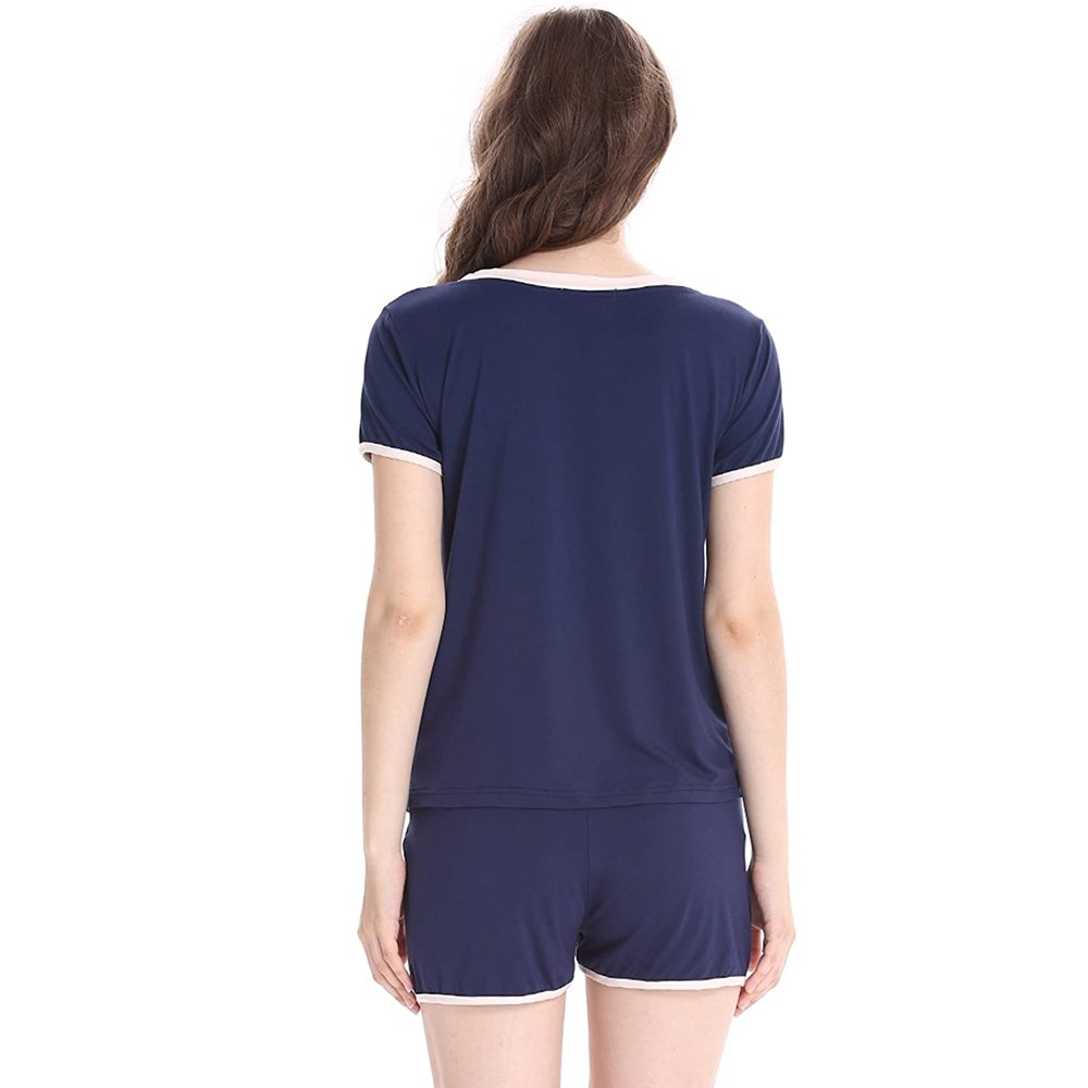 Plain color women twin sets summer season women twin set | High Quality Made print casual women two 2 piece short twin set