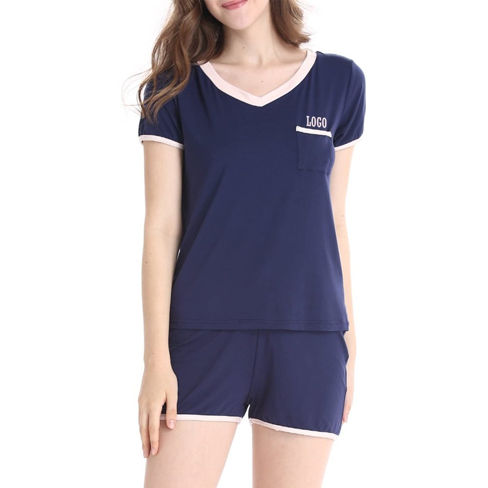 Plain color women twin sets summer season women twin set | High Quality Made print casual women two 2 piece short twin set