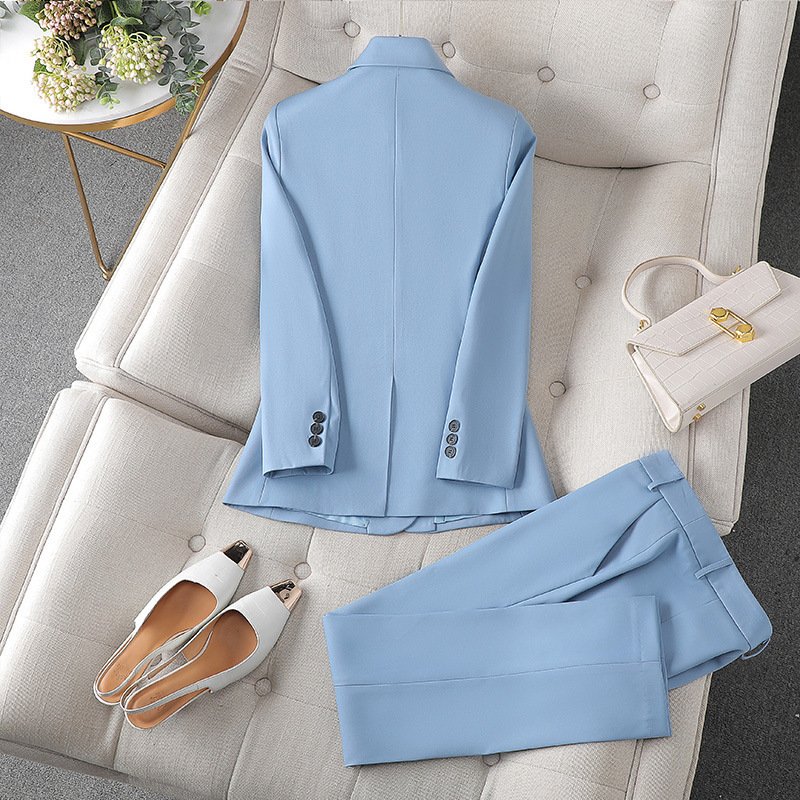 High quality customized formal business women's suit set, professional pants, women's office two-piece set