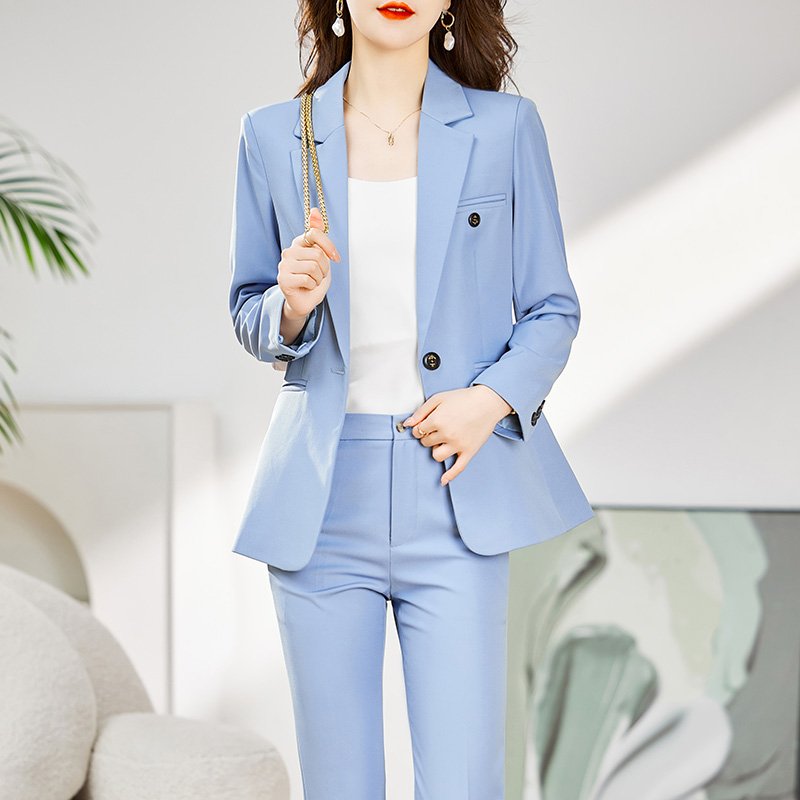 High quality customized formal business women's suit set, professional pants, women's office two-piece set