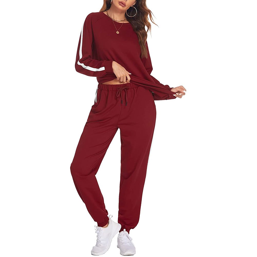 Free Sample Custom Logo Tracksuit Crop Tops Sweatshirt and Jogging Sweatsuit 2 Piece Set Women Velvet Tracksuits for Women