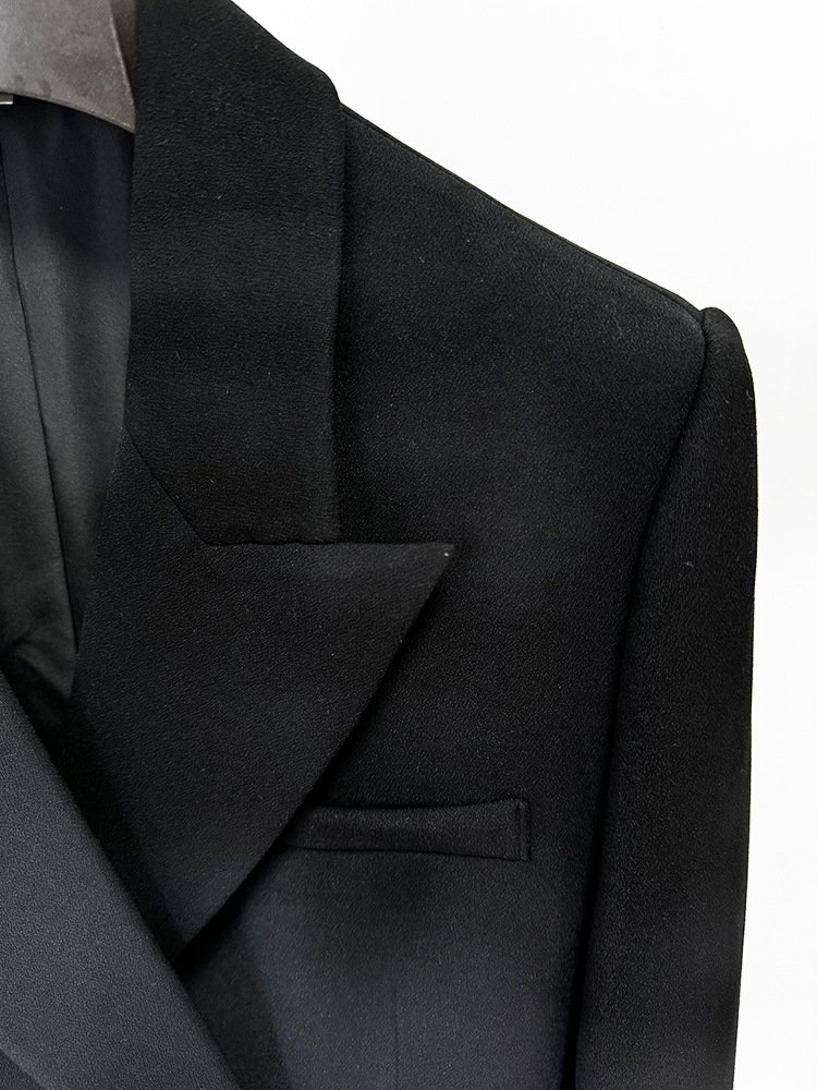 Top Quality Celebrity Black Fashion Blazers&Pants 2 Piece Set Women's Suits
